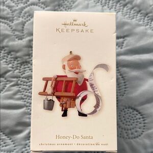 Hallmark Keepsake Honey-Do Santa Ornament - Red and White